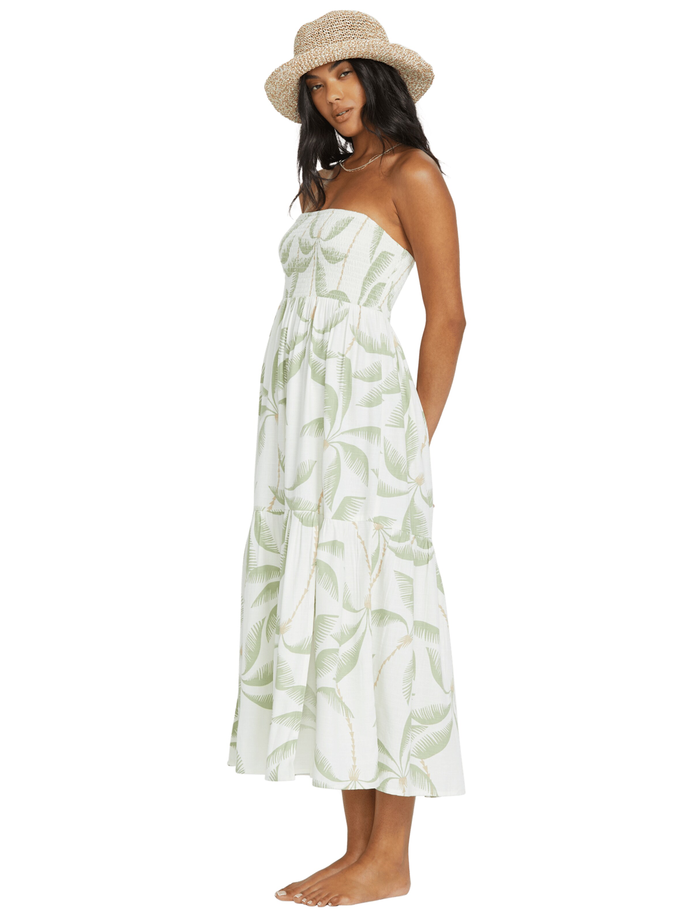 Robe 'Tropical Haze' BILLABONG en blanc