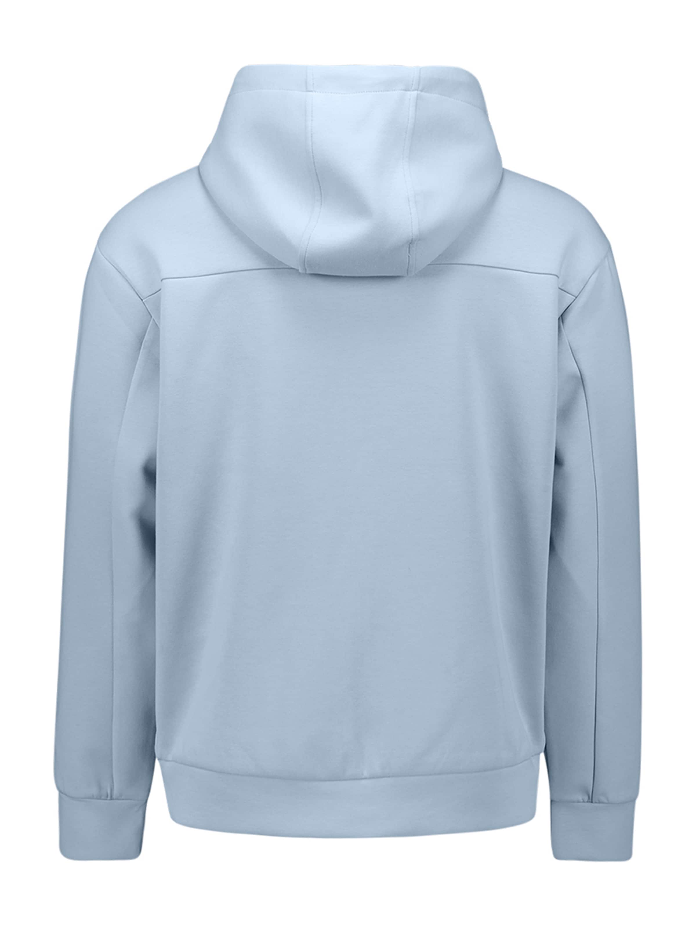 No Excess Zip-Up Hoodie in Blue