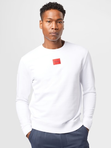 HUGO Red Sweatshirt 'Diragol' in White: front