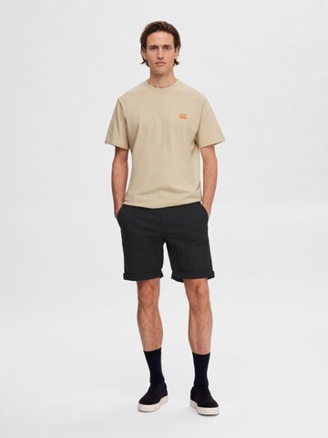 T-Shirt SELECTED HOMME en beige
