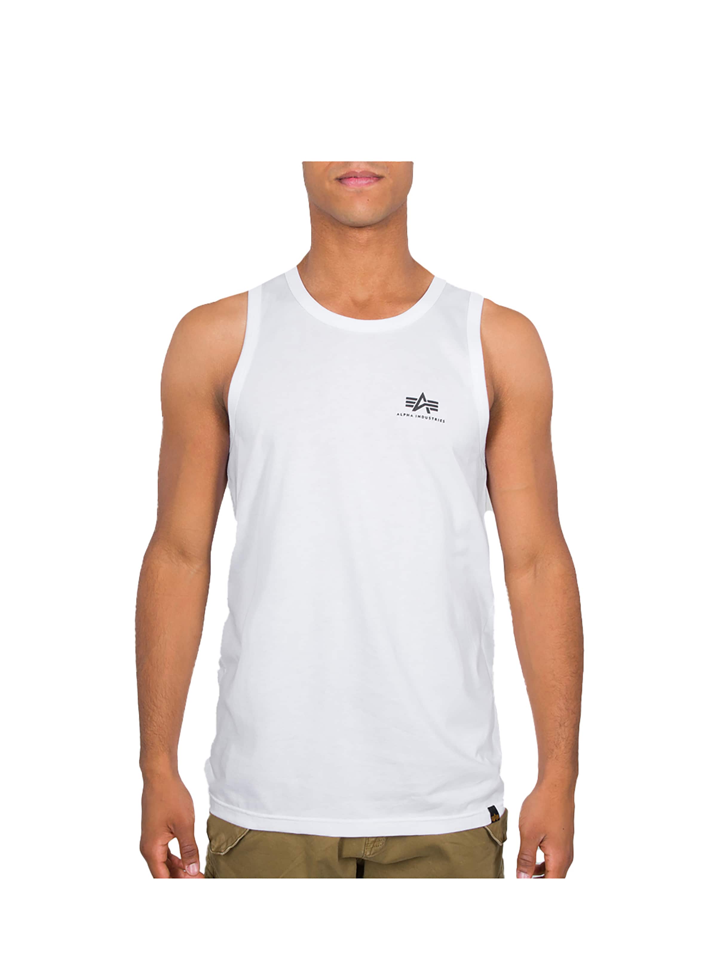 ALPHA INDUSTRIES Shirt‌‌‌‌‌‌ in Weiß: Vorderseite