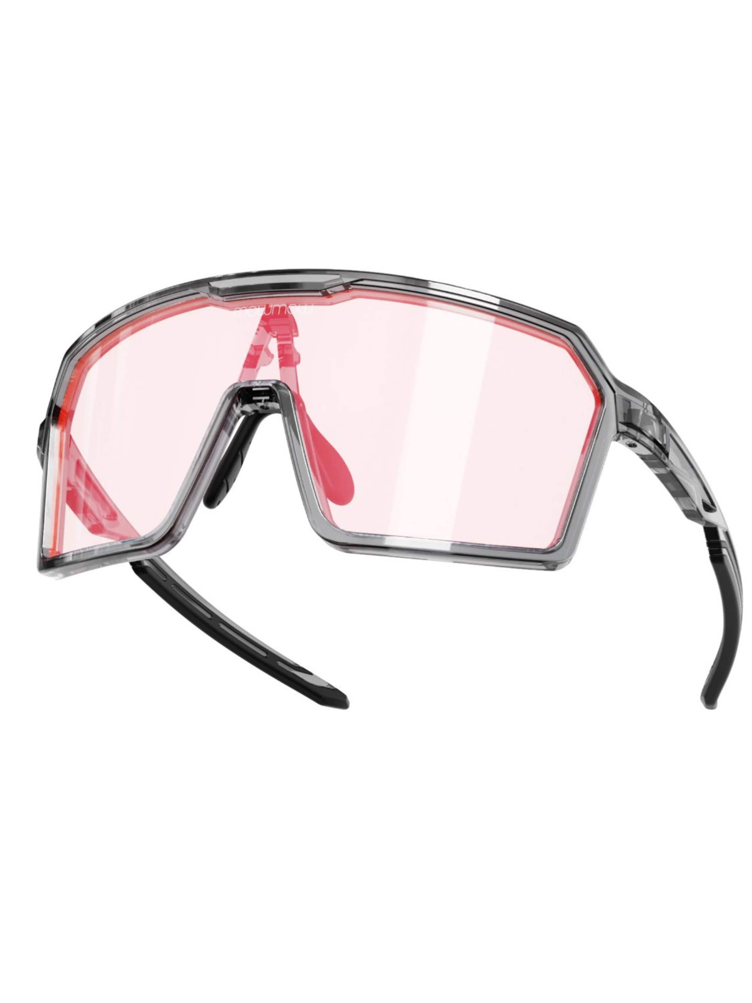 Lunettes de soleil sport 'MowMow Wizard Sunglasses - Sports Glasses - Photochromic Lens - Men - Women' Mowmow en rouge
