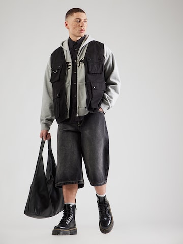 WEEKDAY Zip-Up Hoodie in Grey