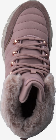 SKECHERS Lace-Up Ankle Boots in Pink