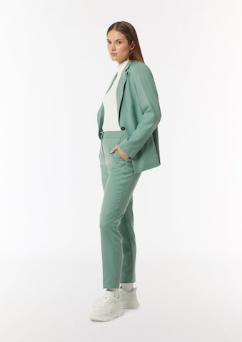 comma casual identity Slim fit Trousers with creases in Green