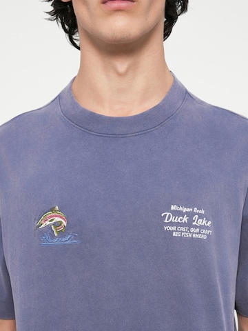 T-Shirt 'COUNTRYSIDE' Abercrombie & Fitch en bleu