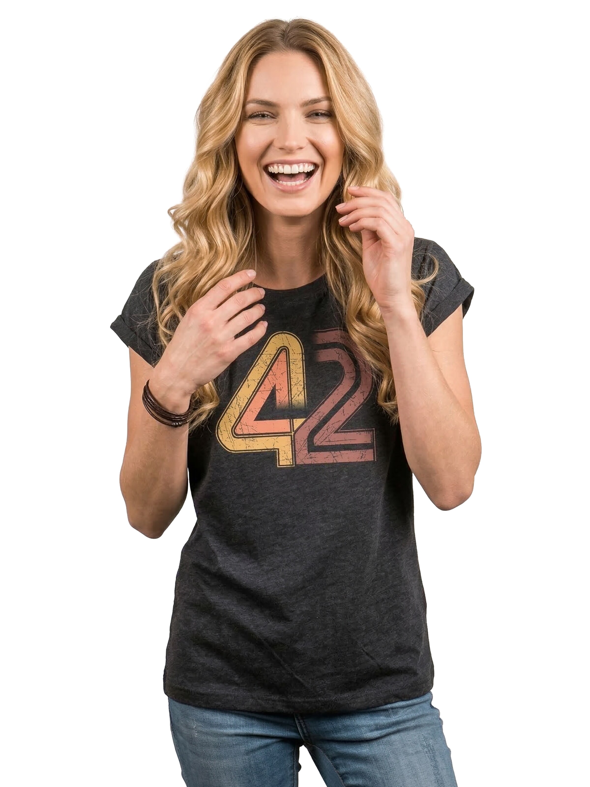MAKAYA Shirt '42 The Answer' in Grey