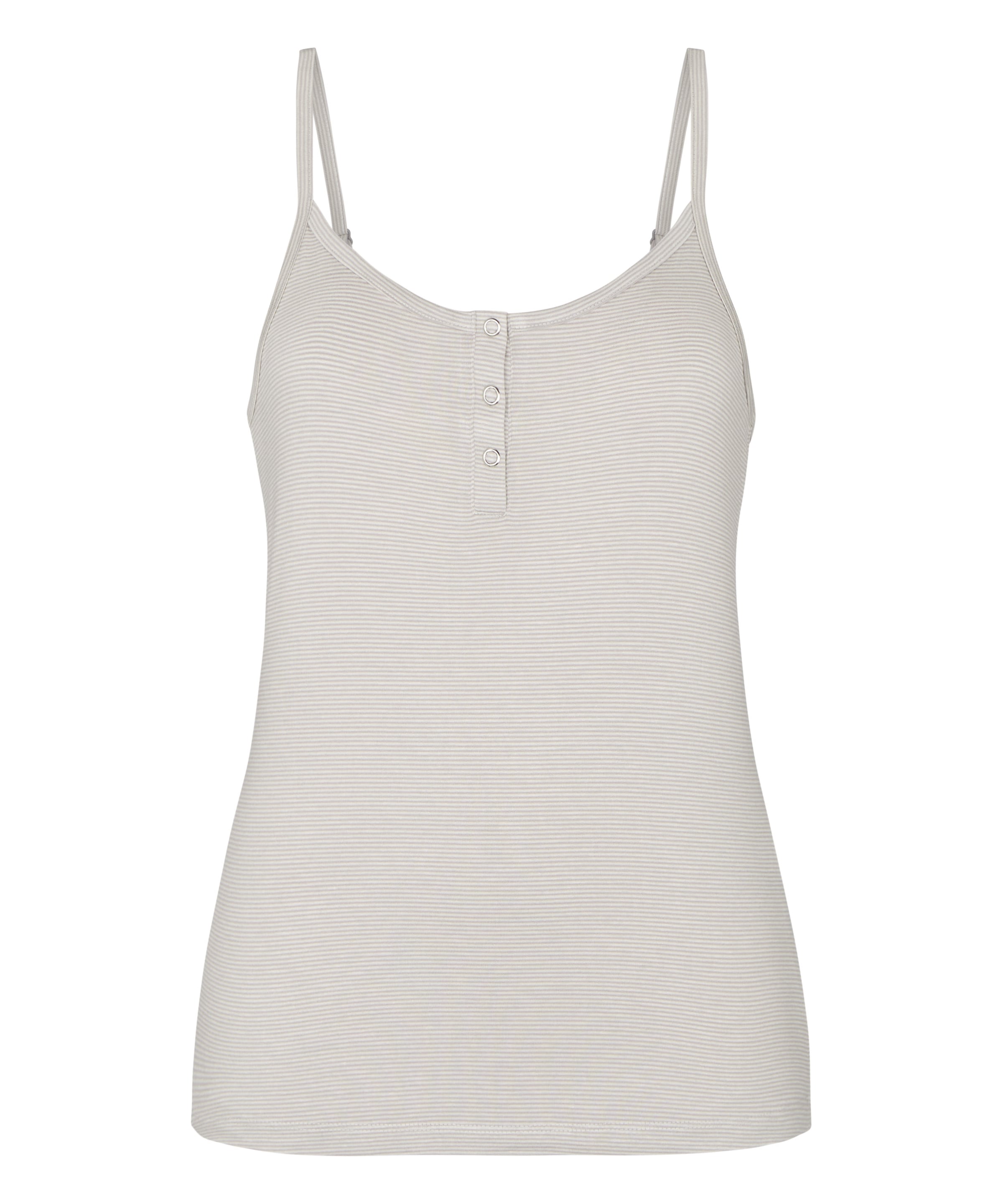 Hunkemöller Slaapshirt 'Cami' in Grijs: voorkant