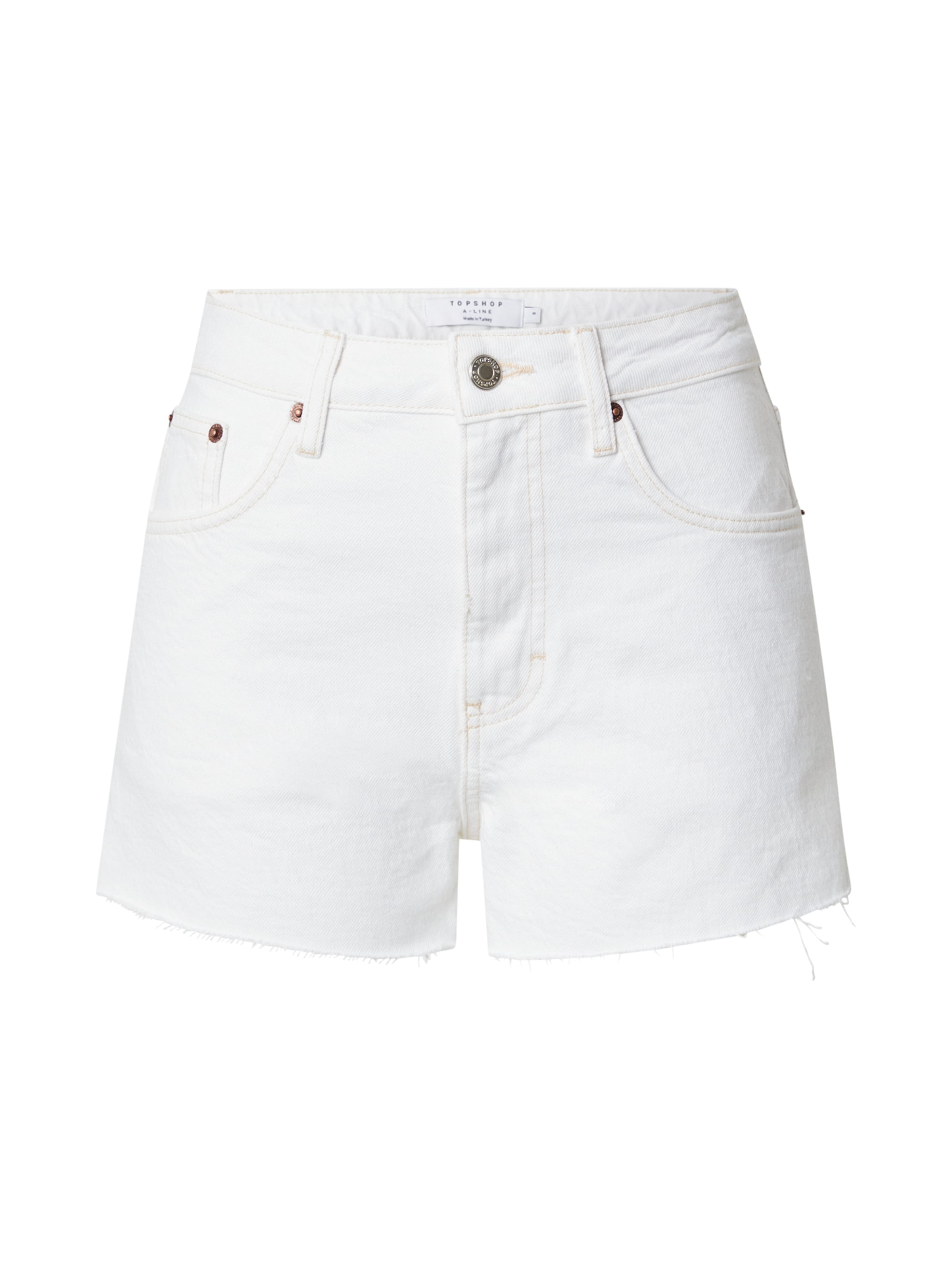 TOPSHOP - Regular Calças de ganga em branco: frente