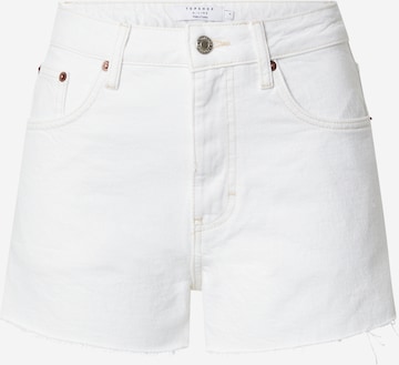 TOPSHOPregular Traperice - bijela boja: prednji dio