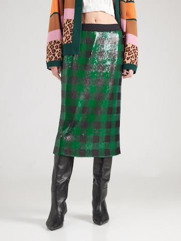 Gonna di Essentiel Antwerp in verde: frontale