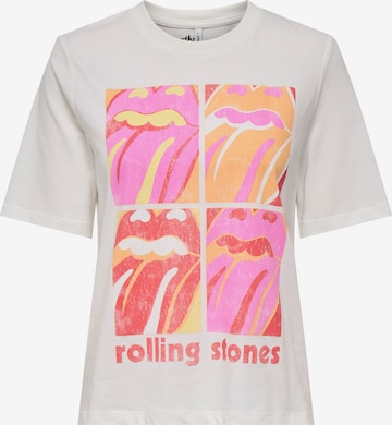 ONLYMajica 'ONLROLLING STONES' - bijela boja: prednji dio