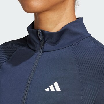 ADIDAS PERFORMANCE Sportief sweatvest 'Hyperglam' in Blauw