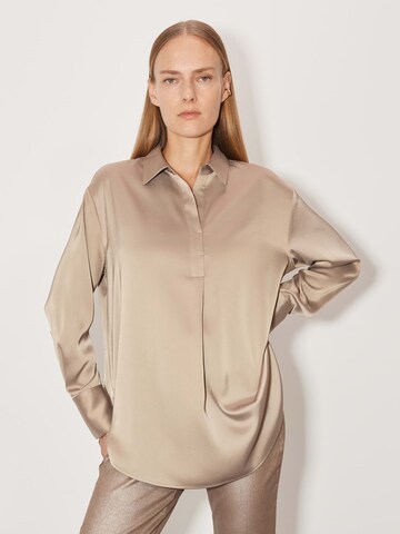 Someday Bluse 'Zanza' in Braun: Vorderseite