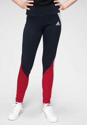 ADIDAS PERFORMANCE Skinny Sportbroek 'Bold' in Blauw: voorkant