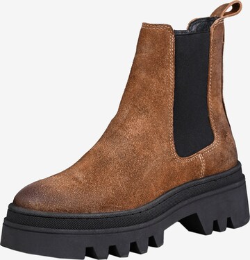 Apple of Eden Chelsea Boots 'Demi' in Braun: predná strana