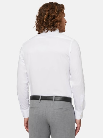 balta Boggi Milano Priglundantis modelis Dalykinio stiliaus marškiniai