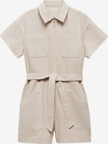 MANGO TEEN Overall in Beige: predná strana