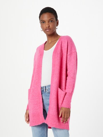 Cardigan 'SLFLULU' SELECTED FEMME en rose : devant