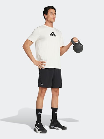 balta ADIDAS PERFORMANCE Sportiniai marškinėliai