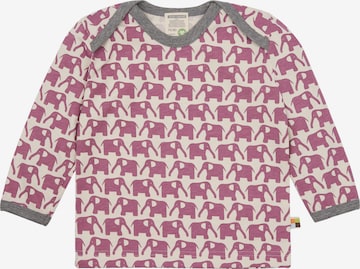 loud + proud Shirt 'Elefanten' in Purple: front
