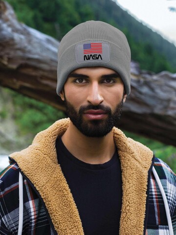 Youth Designz Mütze 'NASA USA'‌‌‌‌‌‌‌‌ in Grau