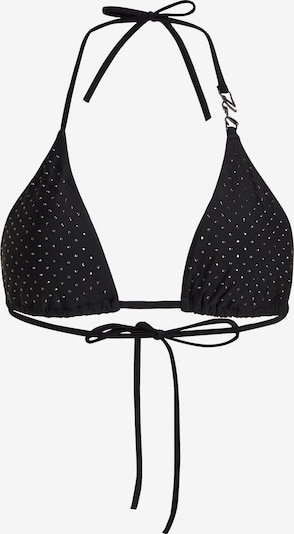 Karl Lagerfeld Bikinitoppi ' Triangel-Bikinitop mit Strasssteinen ' koossa 90 värissä musta, Tuotenäkymä