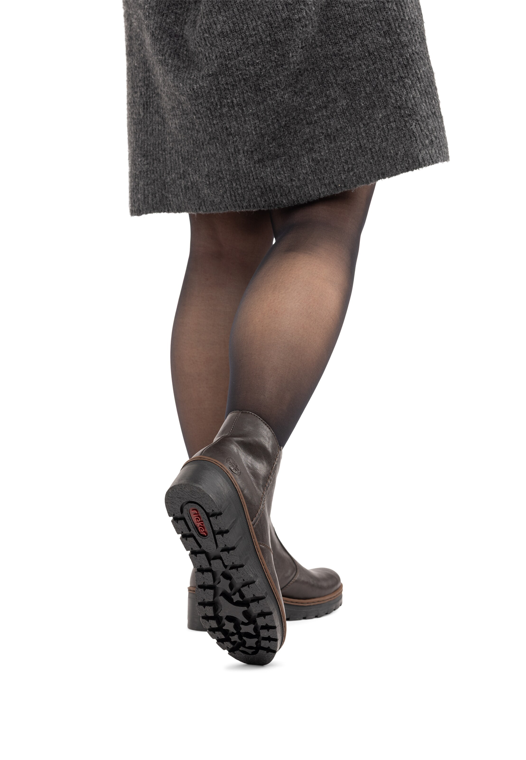 Rieker Bootie in Brown: front