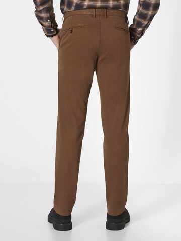 REDPOINT Slimfit Chinohose in Braun