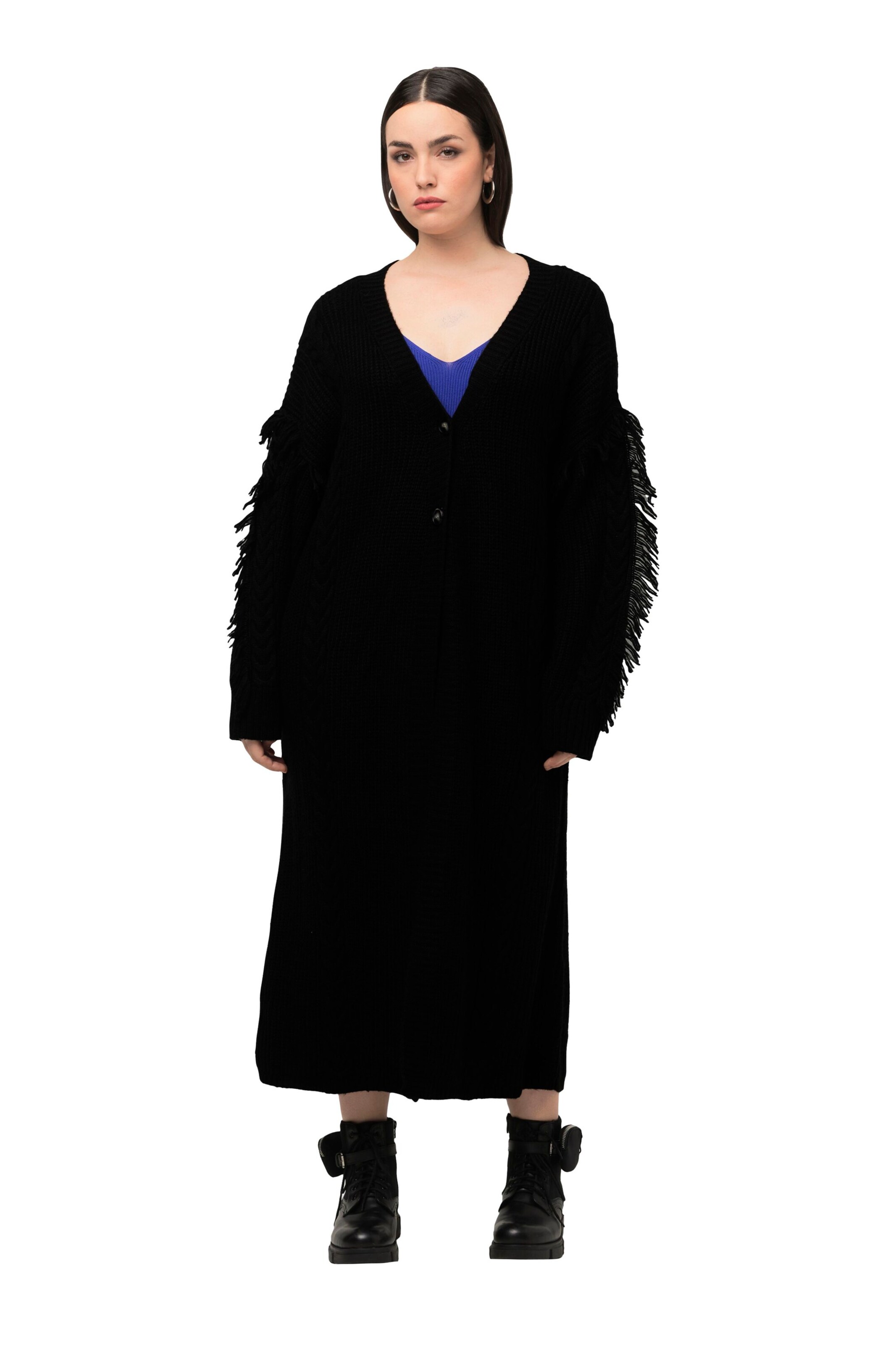 Ulla Popken Knit cardigan in Black