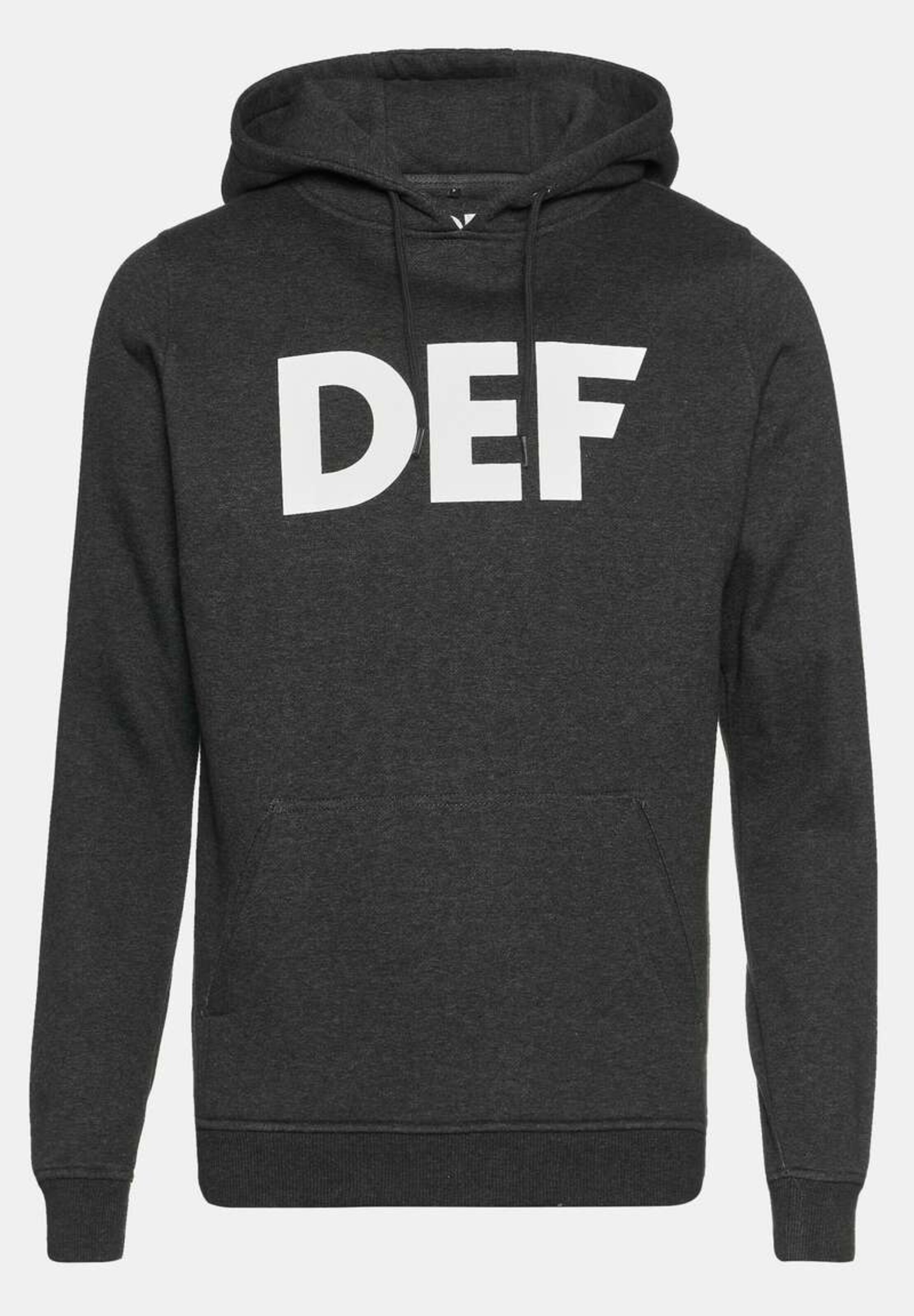 DEF Sweatshirt 'Til Death' in Grey: front