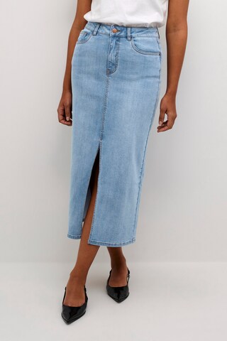 Kaffe Rok 'Sinem' in Blauw: voorkant