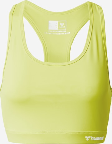 Hummel - Soutien Bustier Soutien de desporto 'Active' em verde: frente