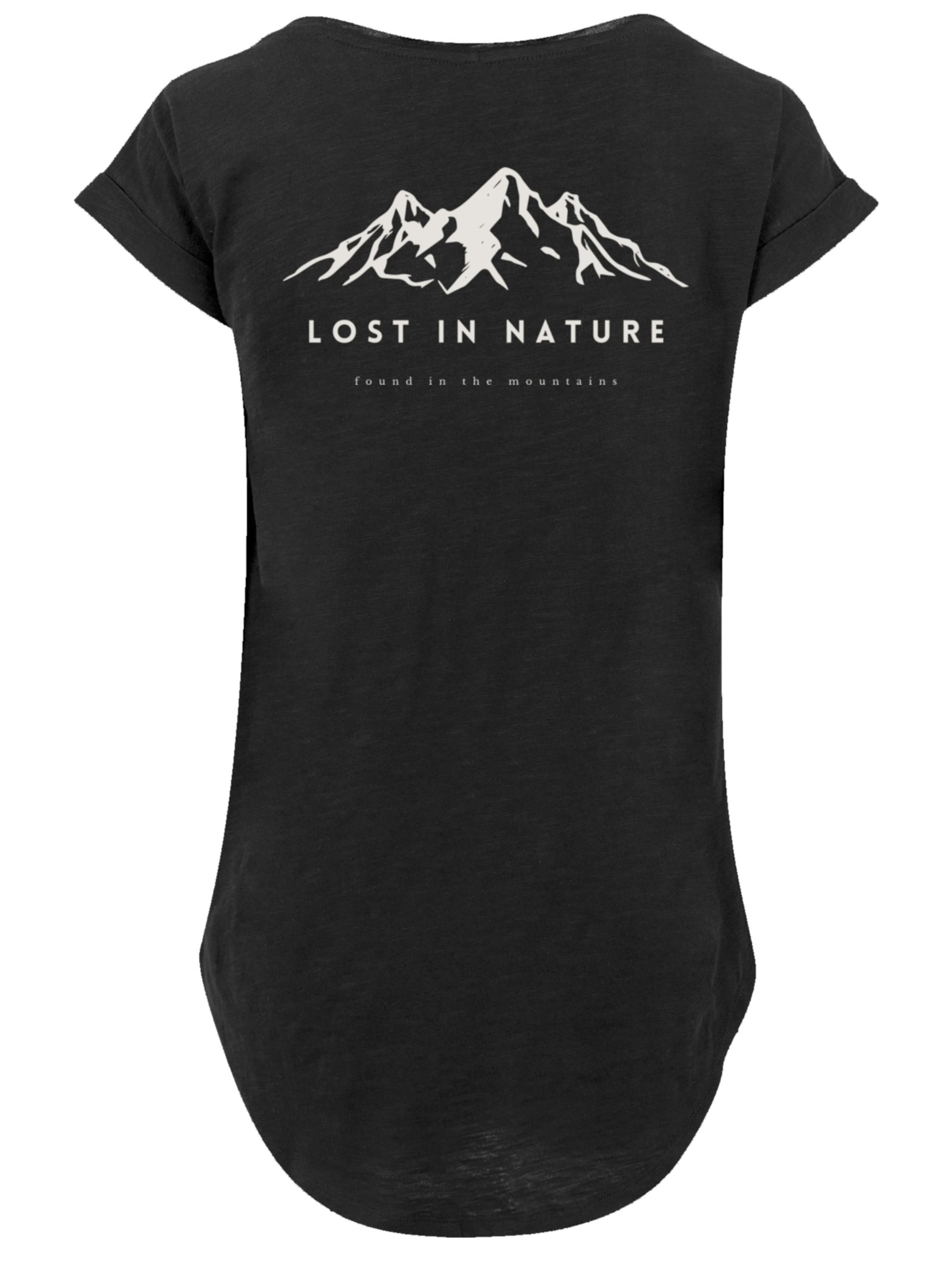 F4NT4STIC Shirt 'Lost in nature' in Zwart
