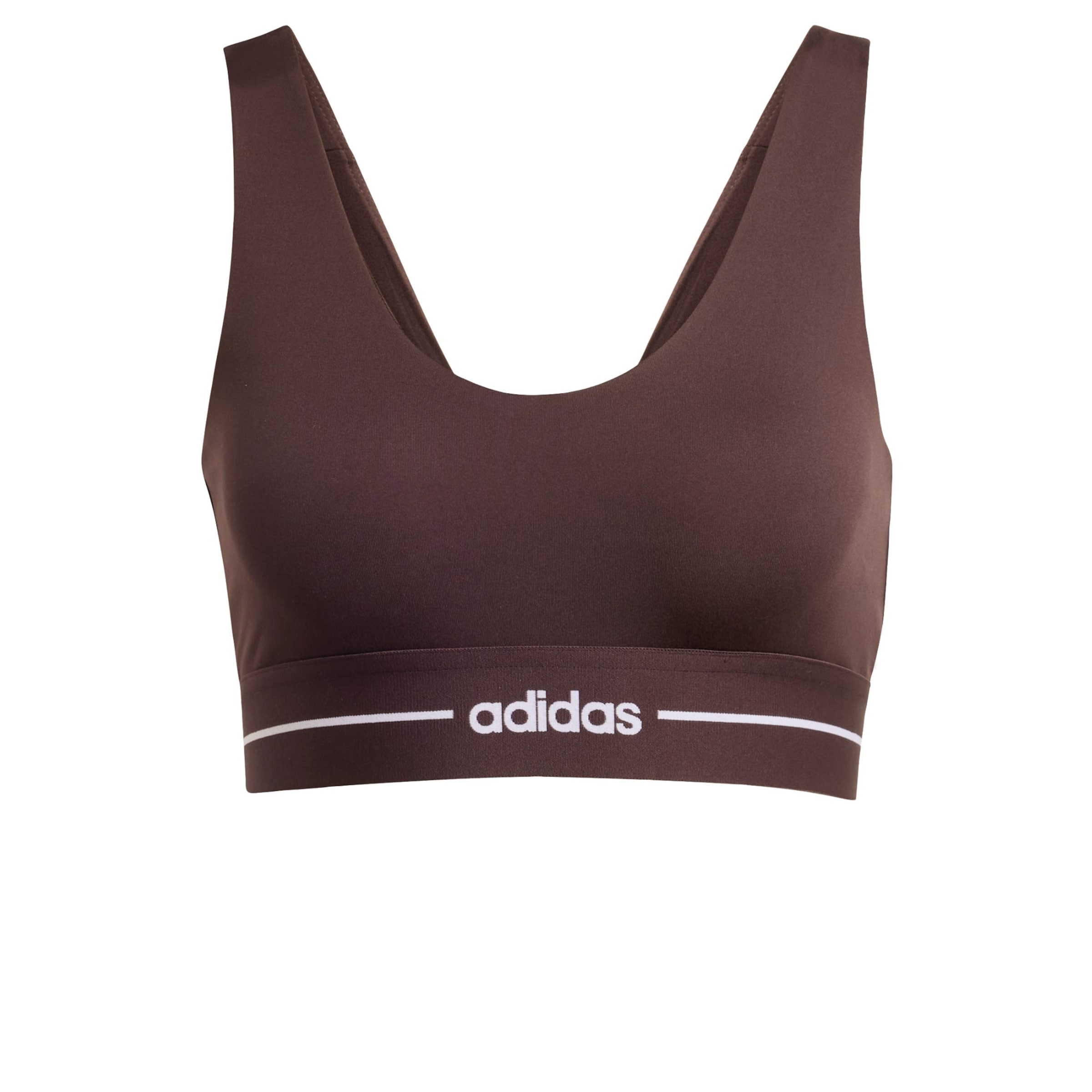 ADIDAS PERFORMANCE - Bustier Sujetador deportivo 'Hyperglam' en marrón: frente