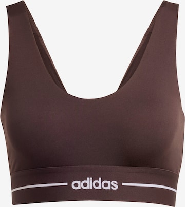Bustino Reggiseno sportivo 'Hyperglam' di ADIDAS PERFORMANCE in marrone: frontale