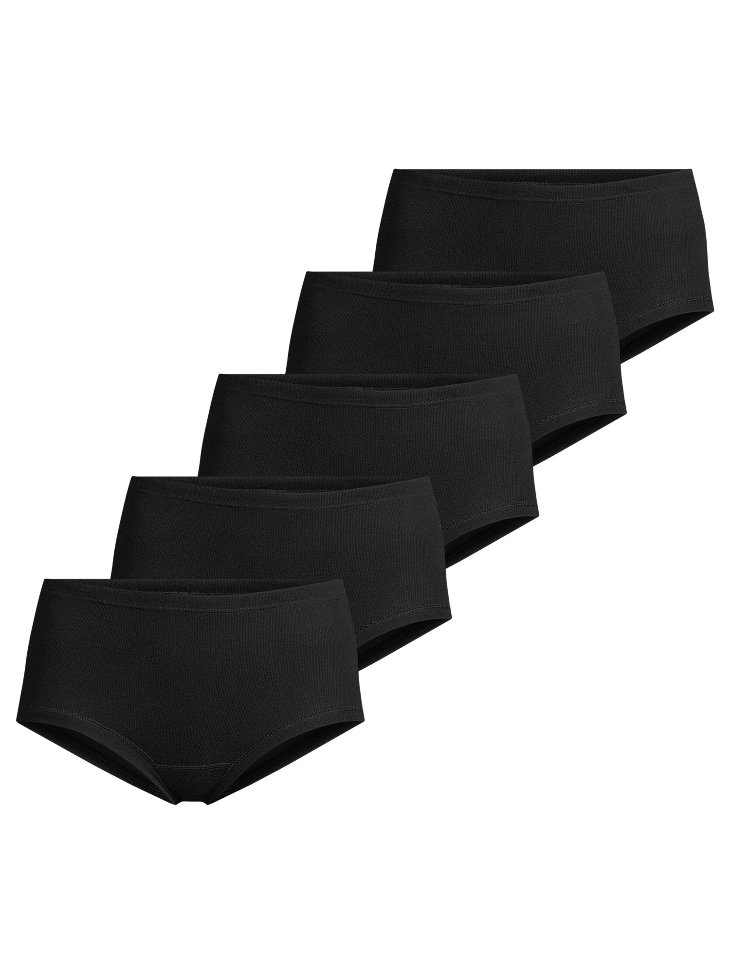 CON-TA Slip 'Feinripp' in Black: front