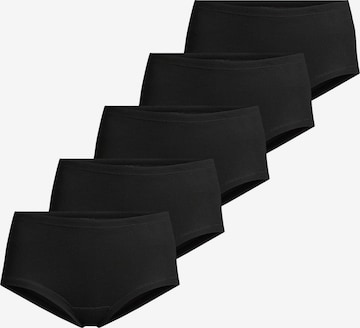 CON-TA Panty 'Feinripp' in Black: front