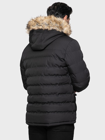 Threadbare Winter Jacket 'Carrow' in Black