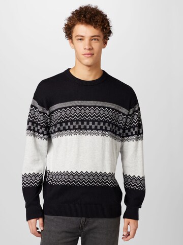 HOLLISTER Sweater in Black: front