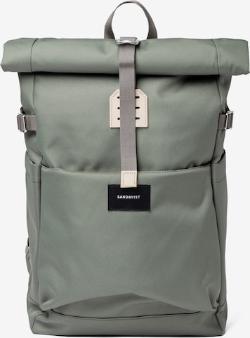 SANDQVIST Backpack 'Ilon' in Green: front