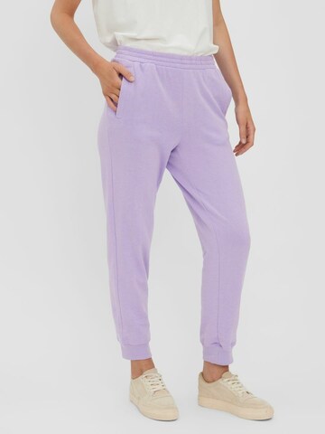 VERO MODA Tapered Pants 'Ibi' in Purple: front