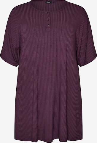 Chemise de nuit 'POLIE' Zizzi en violet : devant