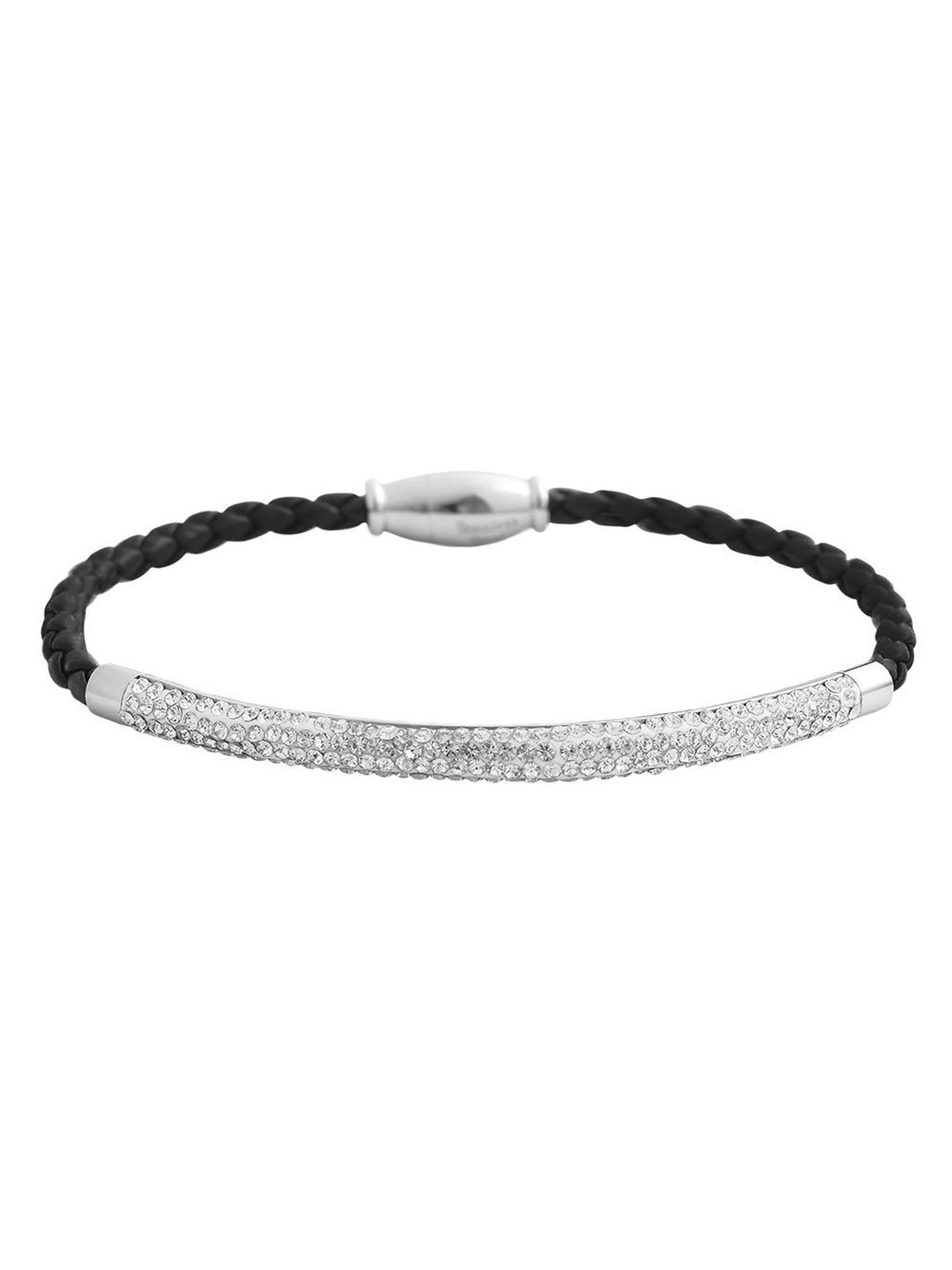 Akzent Bracelet 'silberfarbig' in Black: front