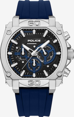 Montre à affichage analogique POLICE en bleu : devant