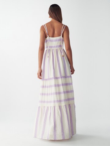 Willa Evening dress in Beige: back