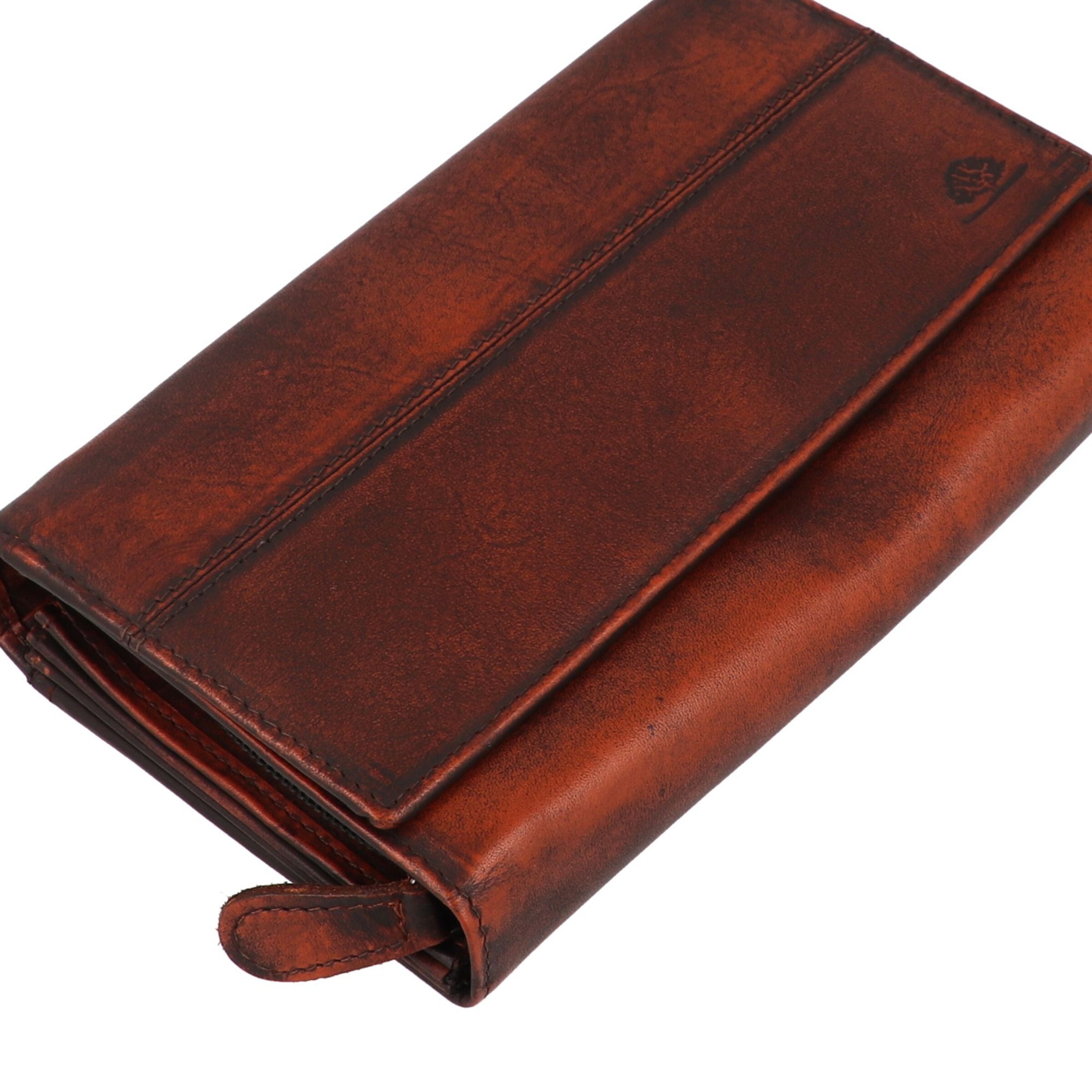 GREENBURRY Wallet 'Destressed' in Brown