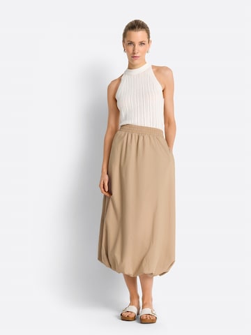 Rich & Royal Midirock in Beige: Vorderseite