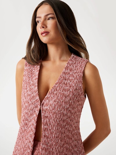 GUESS Strickweste in himbeer / rosé, Produktansicht