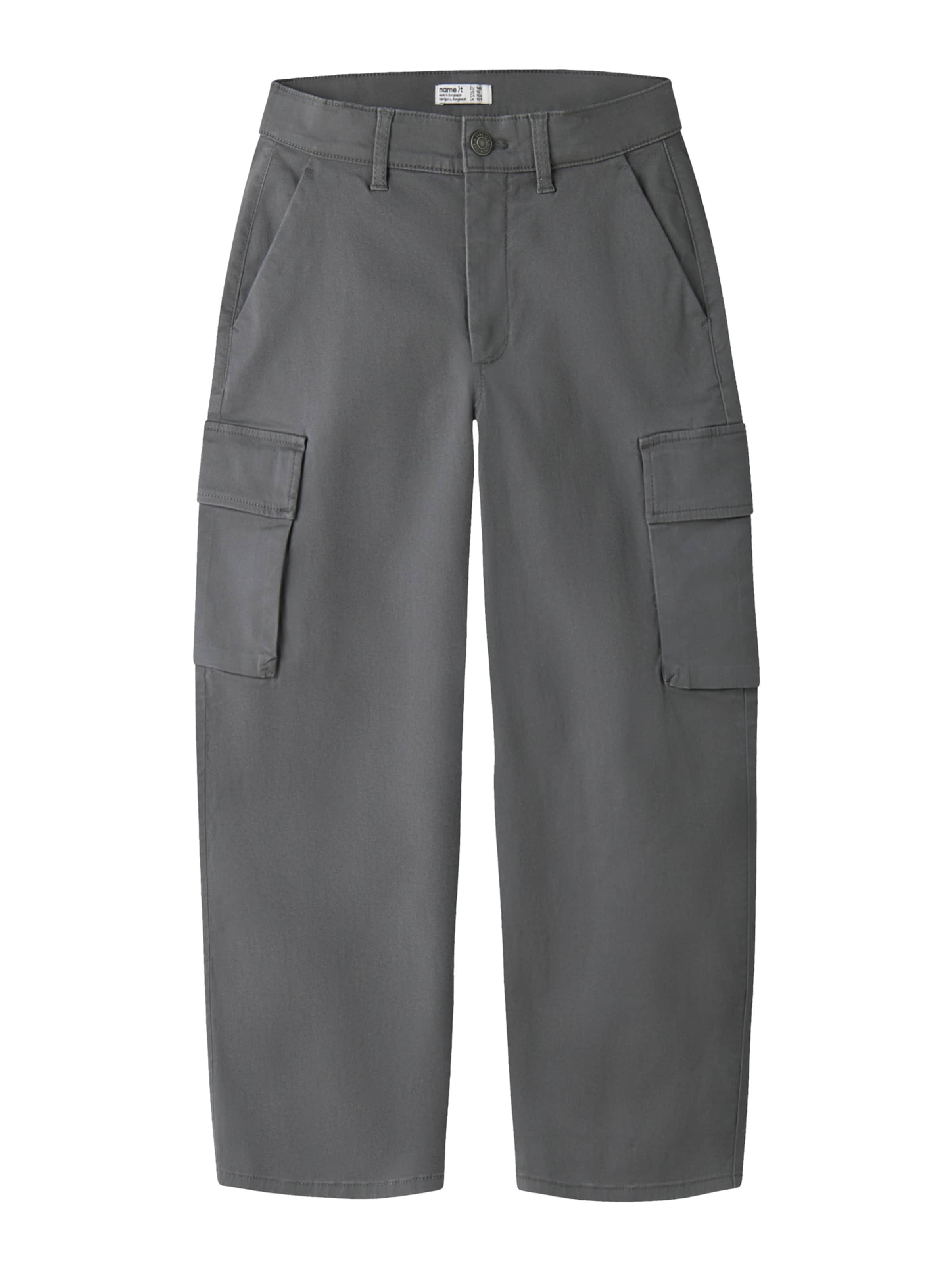 NAME IT - Loosefit Pantalón 'NKMBEN' en gris: frente